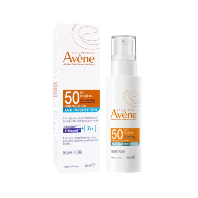 Avene | Anti Imperfection Sunscreen Lotion SPF50 Loțiune de față împotriva imperfecțiunilor | 40ml — preț și oferte