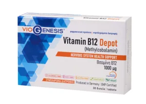 VioGenesis | Vitamina B12 [Metilcobalamina] 1000 μg DEPOT | 30 tablete