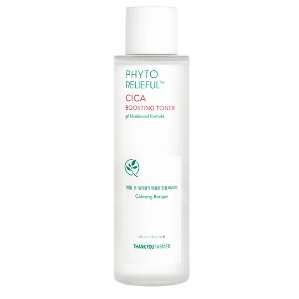 Thank You Farmer | Phyto Relieful Cica Boosting Toner | Pentru uz zilnic | 200ml — preț și oferte