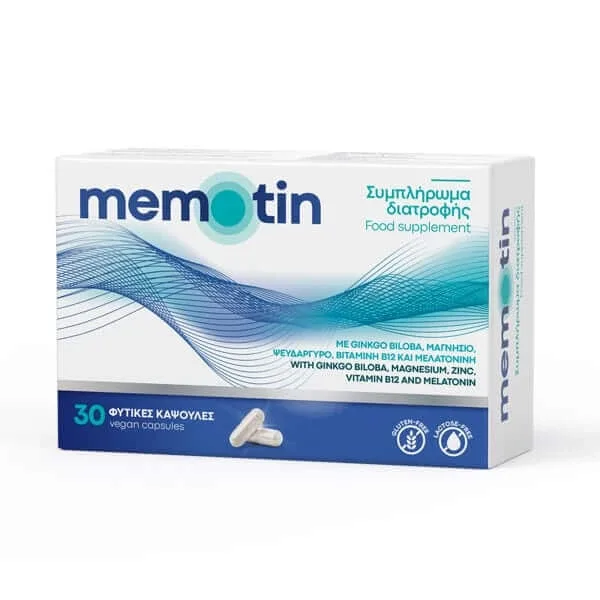 BioAxess Memotin | Supliment alimentar pentru îmbunătățirea memoriei și tinitus | 30 capsule vegetale — preț și oferte
