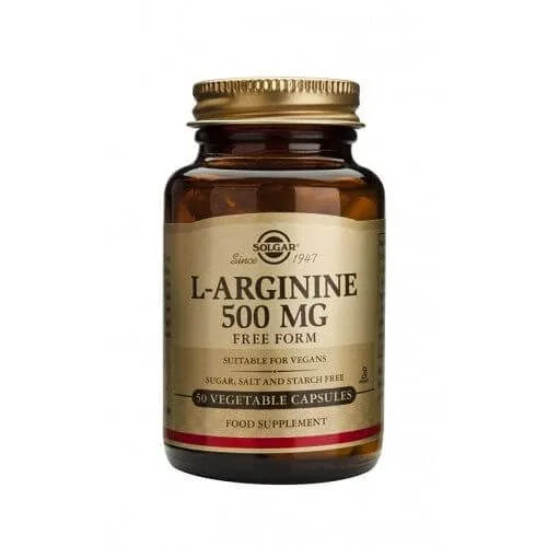 Solgar | L - Arginină 500mg | Supliment alimentar Arginină | 50 caps. veget. — preț și oferte
