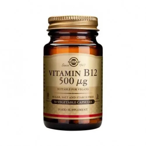 Solgar | Vit. B12 | Vitamina B12 500μg | 50 capsule vegetale — preț și oferte