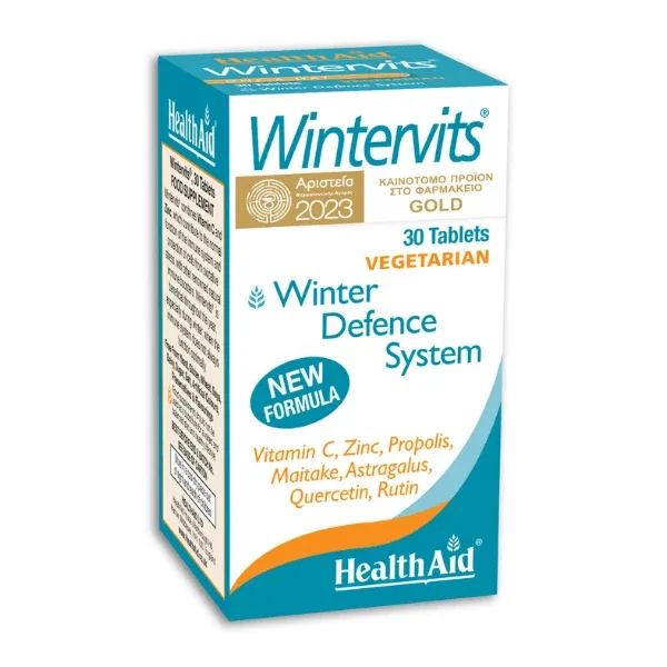 Health Aid | Wintervits Supliment alimentar cu acțiune îmbunătățită din ingrediente naturale | Pentru răceală și gripă | 30 comprimate — preț și oferte