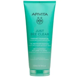Apivita | Just Bee Clear Gel de curățare cu propolis AmC și acid salicilic pe bază de plante | 200ml