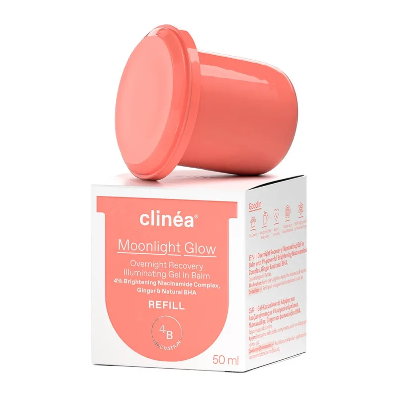 Clinéa | Refill Moonlight Glow Gel | Cremă de noapte pentru strălucire și întinerire - Refill | 50ml — preț și oferte