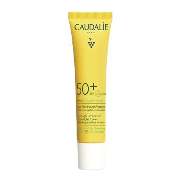 Caudalie | Vinosun Ocean Protect Lightweight Cream SPF50+ Cremă de protecție solară fără parfum pentru față și gât | 40ml — preț și oferte