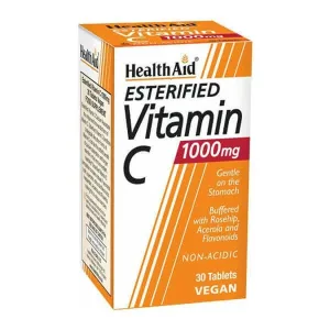 Health Aid | Vitamina C Esterificată 1000mg | Vitamina C Ester cu Bioflavonoide | 30tabs