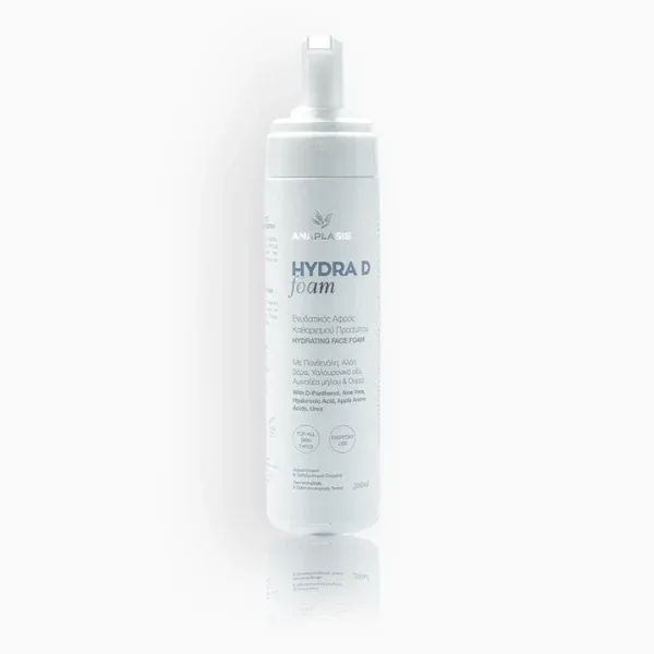 Anaplasis | Hydra D Moisturizing Foam Spumă de curățare &amp; Spumă hidratantă de curățare și hidratare a feței | 200ml — preț și oferte