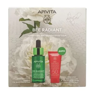 Apivita | Promo Bee Radiant Radiance Activating Serum 30ml &amp; Promo Bee Sun Safe Cremă de față antirid și antidurere SPF50 15ml
