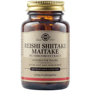 Solgar | Reishi Shiitake Maitake Extract de ciuperci | 50veg.caps