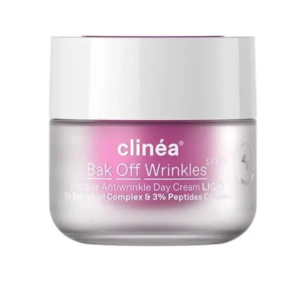 Clinea | Bak Off Wrinkles Light SPF20 Cremă de zi anti-îmbătrânire cu textură ușoară | 50ml — preț și oferte