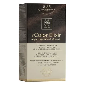 Apivita | My Color Elixir Permanent Hair Color No 5.85 Light Brown Light Pearl Mahogany | 50ml