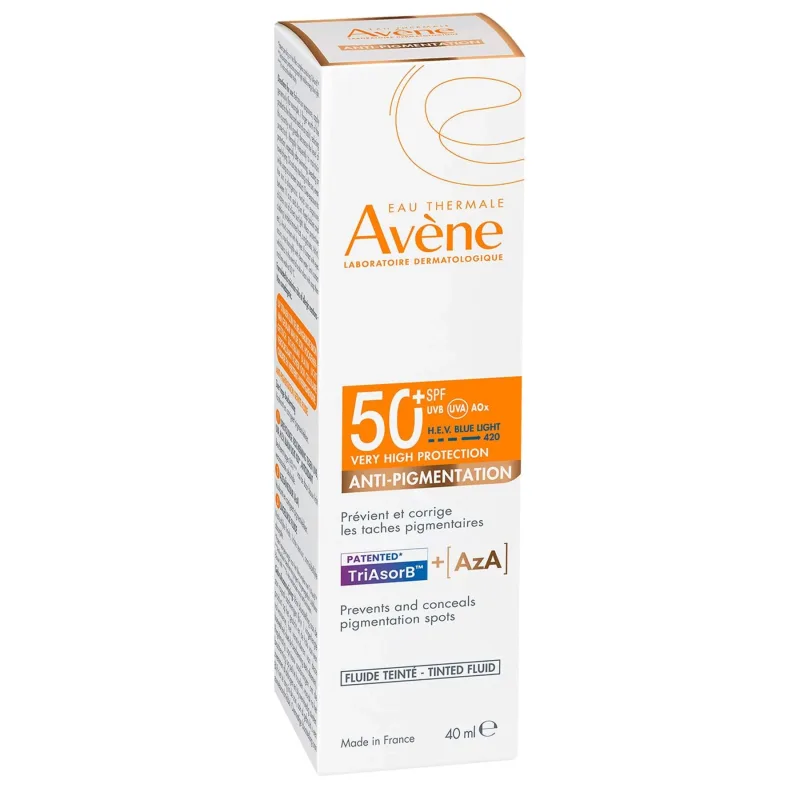 Avène | Eau Thermale Fluide Anti-Pigmentare SPF50+ Loțiune de protecție solară antipigmentare SPF50+ cu culoare | 40ml — preț și oferte