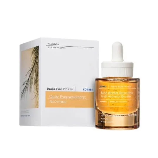 Korres | Black Pine Primus 6xHA Ser de stimulare a activatorului de tineret pentru atenuarea ridurilor | 30ml — preț și oferte