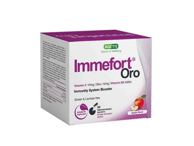 Agetis | Immefort Oro | 30 de pliculețe cu aromă de mere — preț și oferte