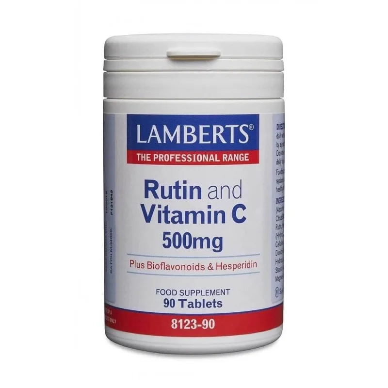 Lamberts | Rutin și vitamina C 500 mg plus bioflavonoide | 90 tablete — preț și oferte