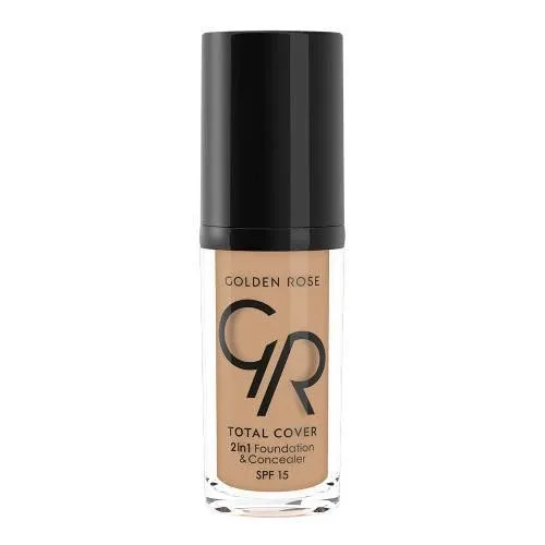 GOLDEN ROSE Total Cover 2 în 1 Base & Concealer No.18 - Cappuccino 30ml — preț și oferte