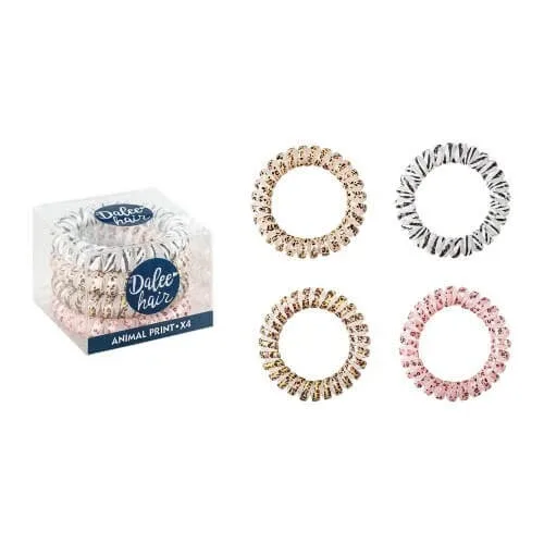 DALEE Păr Spiral Animal Print Panglici pentru copii Spiral Set 4 buc. — preț și oferte