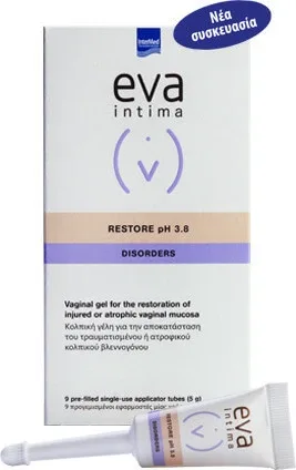 INTERMED Eva Eva Intima Restore pH 3.8 Tulburări Gel vaginal pentru zona sensibilă 5gr x 9 buc.