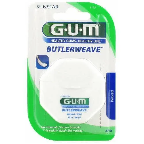 GUM 1155 ButlerWeave Ață dentară cerată 50m — preț și oferte