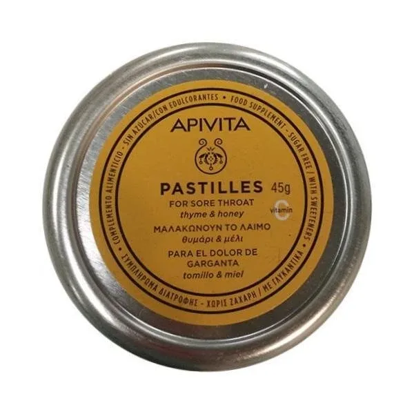 APIVITA Pastile cu cimbru și miere 45g — preț și oferte