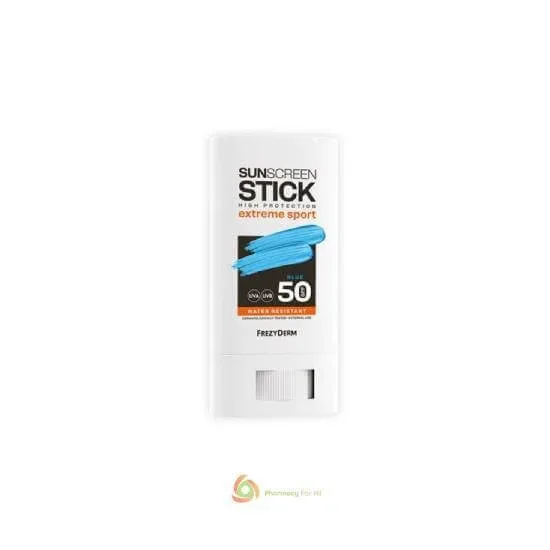 FREZYDERM Extreme Sport Sunscreen Stick albastru pentru față SPF50, 20ml — preț și oferte