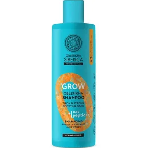 Șampon profesional de întărire NATURA SIBERICA Oblepikha O, cu 3x Hippophae & Peptide de ovăz pentru întărirea părului, 400ml