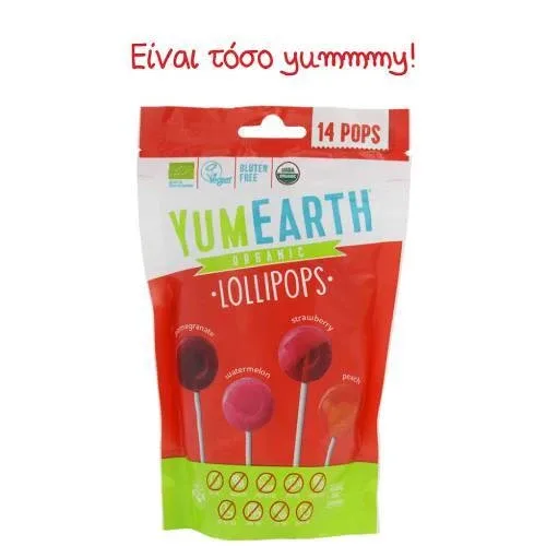 YUMEARTH Lollipops organice Lollipops organice cu fructe 14 buc. — preț și oferte