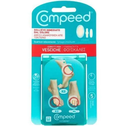 COMPEED Tampoane de diferite dimensiuni pentru bășici 5 buc. — preț și oferte