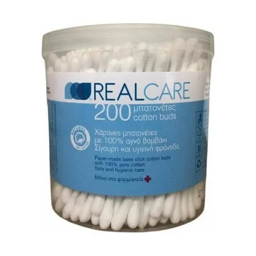 REAL CARE 100% tampoane pure de bumbac 200 buc. — preț și oferte