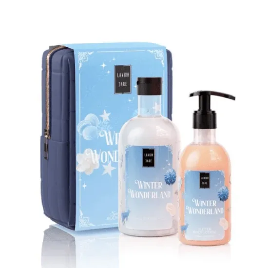 LAVISH CARE XMAS Promo Winter Wonderland Body Wash, 500ml, Glitter Body Milk, 300ml & Gift Box, 1pcs, 1 set — preț și oferte