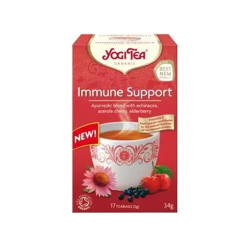 YOGI TEA Immune Support Ceai organic pentru susținerea sistemului imunitar 17 pliculețe 30.6g — preț și oferte