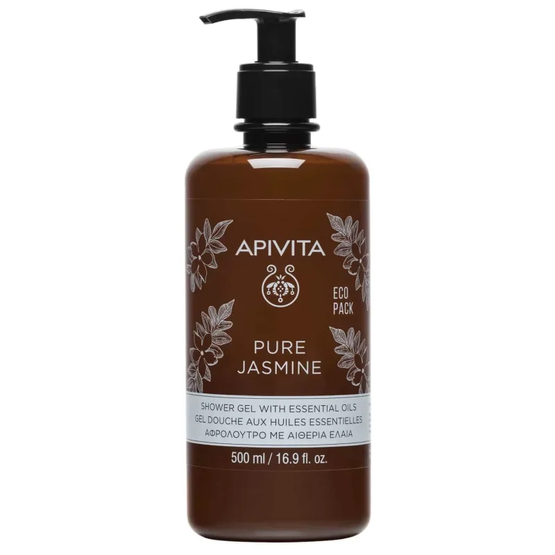 APIVITA Eco Pack Gel de duș pur de iasomie cu uleiuri esențiale 500ml — preț și oferte
