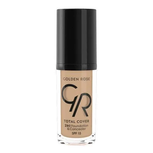 GOLDEN ROSE Total Cover 2 în 1 Base & Concealer No.06 - Bej-Gri 30ml — preț și oferte