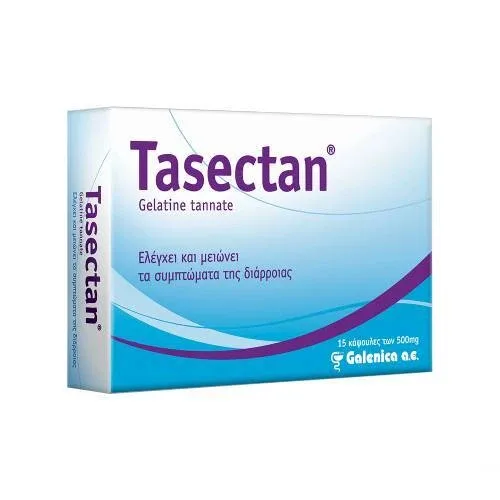 GALENICA Tasectan pentru diaree la adulți 500mg 15 capsule — preț și oferte