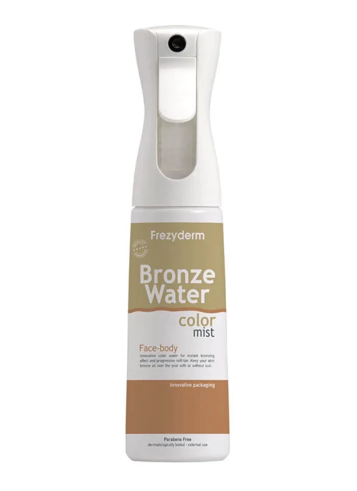 FREZYDERM Bronze Water Color Mist Autobronzant pentru o culoare naturală uniformă de bronz pe piele 300ml — preț și oferte