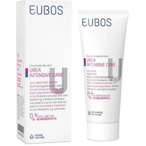 EUBOS 10% Uree Cremă hidratantă pentru regenerarea picioarelor 100ml — preț și oferte