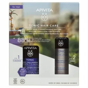 Apivita PROMO Men's Anti Hair Loss Lotion 150ml - Șampon tonic GRATUIT împotriva căderii părului masculin cu Hippophae TC Rosemary 250ml