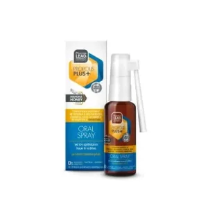 PHARMALEAD Propolis Plus Spray Oral Spray Oral cu Propolis și Miere de Manuka, Probiotice, Probiotice, Echinacea, Iedera, Vit. C, Zinc și Mentă 30ml
