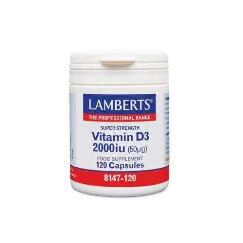 LAMBERTS Vitamina D3 2000iu 120 Capsule — preț și oferte