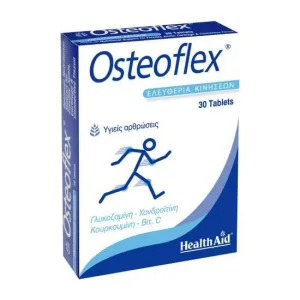 HEALTH AID Osteoflex Single Release pentru articulații flexibile cu glucozamină, condroitină, vitamina C, mangan și turmeric 30 comprimate