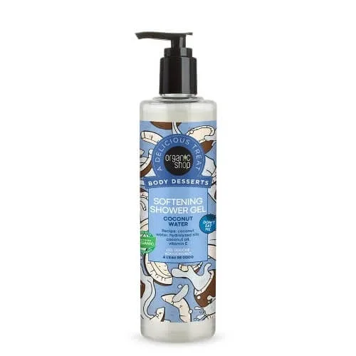 ORGANIC SHOP Body Desserts Gel de duș delicat cu apă de nucă de cocos 280ml — preț și oferte