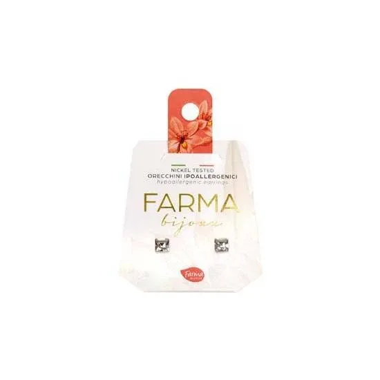 FARMA BIJOUX Hipoalergenic Cercei Cristale pătrate 4mm — preț și oferte