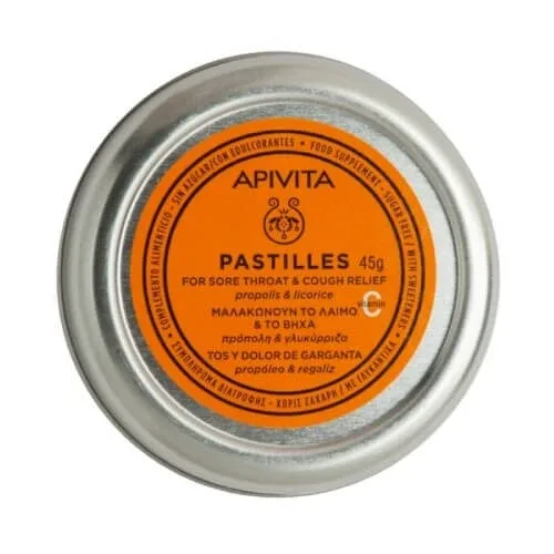 APIVITA Pastile cu propolis și lemn dulce 45g — preț și oferte
