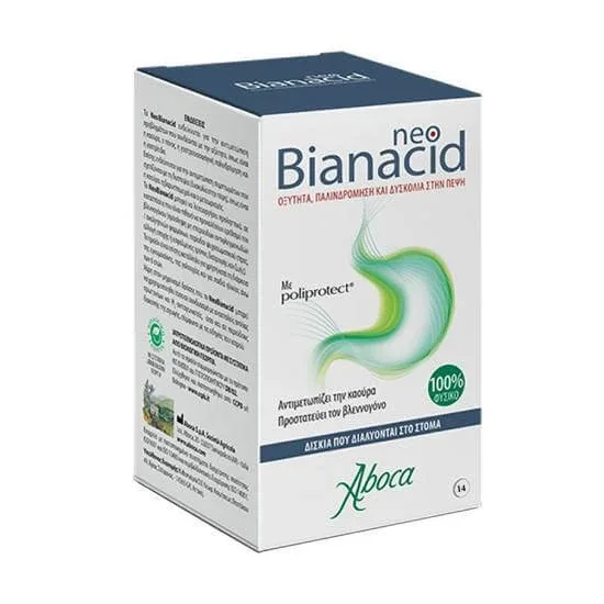 ABOCA Neo Bianacid Supliment alimentar care tratează arsurile la stomac și protejează mucoasa 14 tablete — preț și oferte
