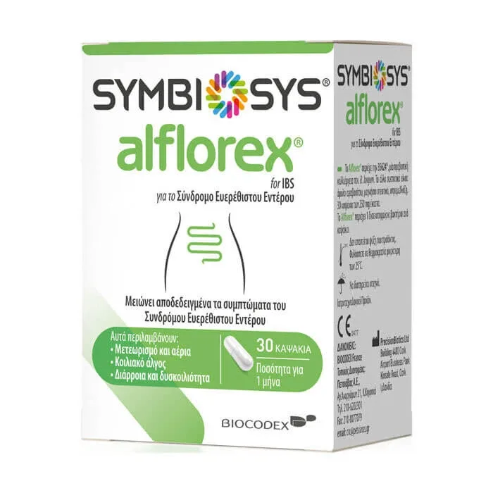 BIOCODEX Symbiosys Alflorex Supliment nutrițional pentru intestinul iritabil 30 capsule — preț și oferte