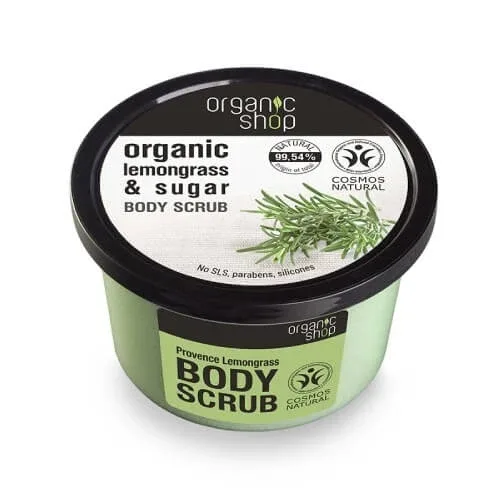 ORGANIC SHOP Body Scrub Provancal Lemongrass Body Scrub cu Lemongrass și zahăr 250ml — preț și oferte