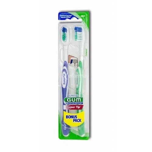 Periuță de dinți GUM Super Tip (463) Medium Bonus Pack GIFT 1+1 — preț și oferte