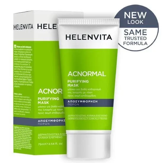 HELENVITA ACNormal Purifying Facial Mask Mască pentru curățarea în profunzime a pielii grase cu tendință la acnee 75ml — preț și oferte