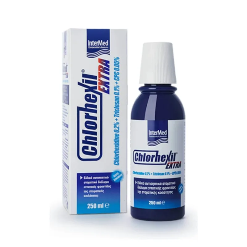 INTERMED Chlorhexil Extra Apă de gură pentru îngrijire intensivă 250ml — preț și oferte